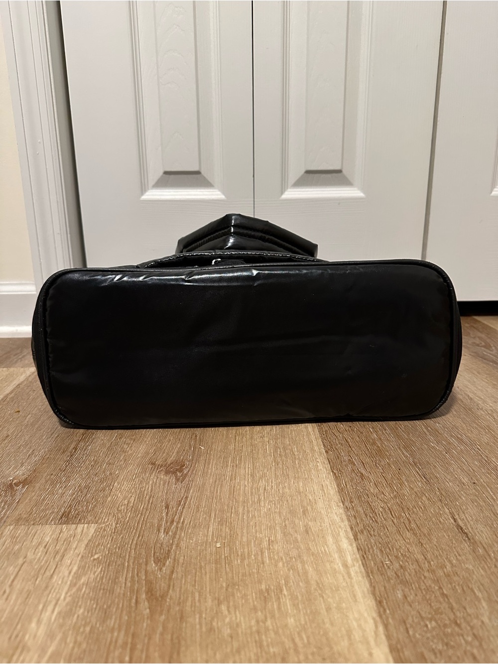Luka Expandable Laptop Tote in Glazed Black - Picture 7 of 7